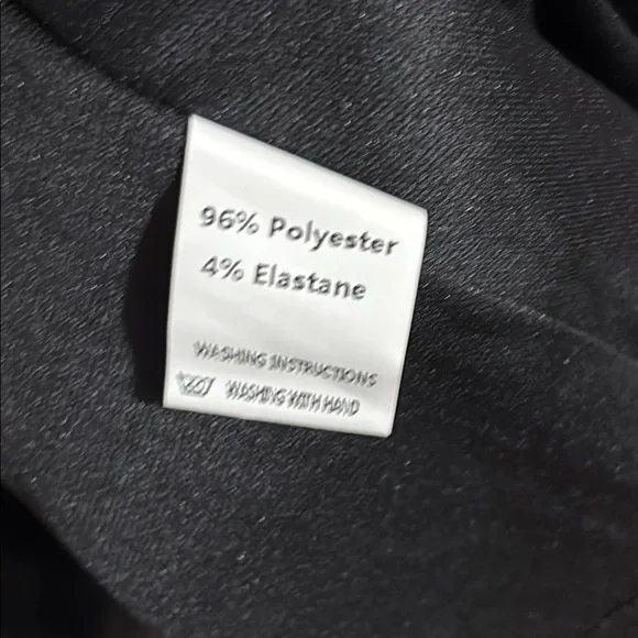 NWT Black Glitter Plissé Mini Dress V-Neck Long Sleeve Metallic Sparkle large - Picture 11 of 13